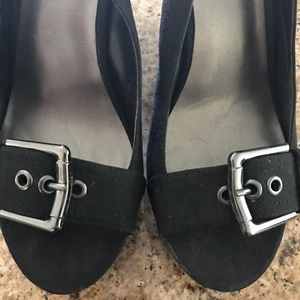 Nine West Black Wedges